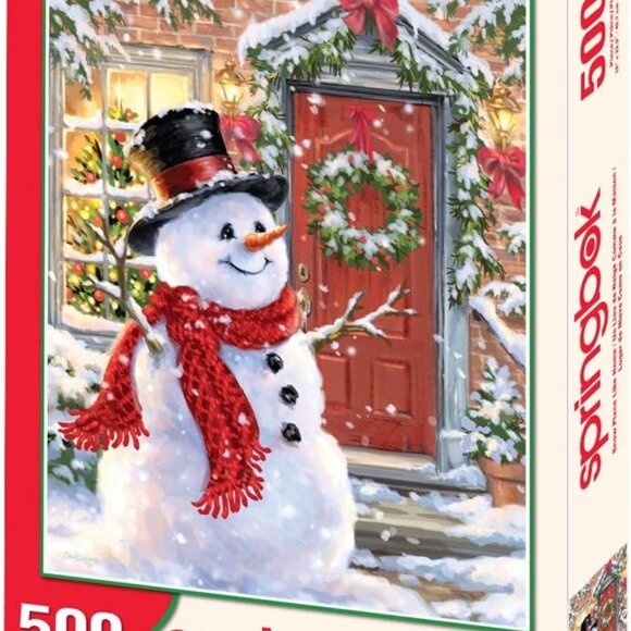 Springbok Snowman 500 Piece Puzzle - Picture 3 of 5